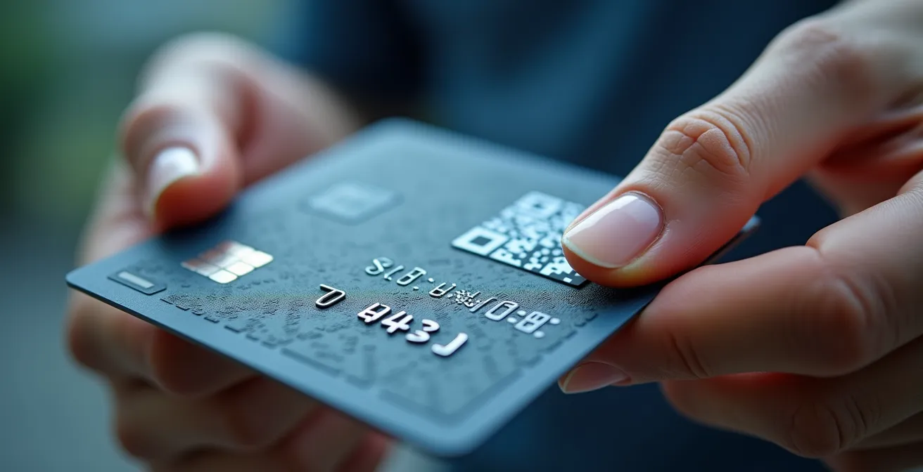 Scanner du QR code sur une carte professionnelle d'éducateur sportif